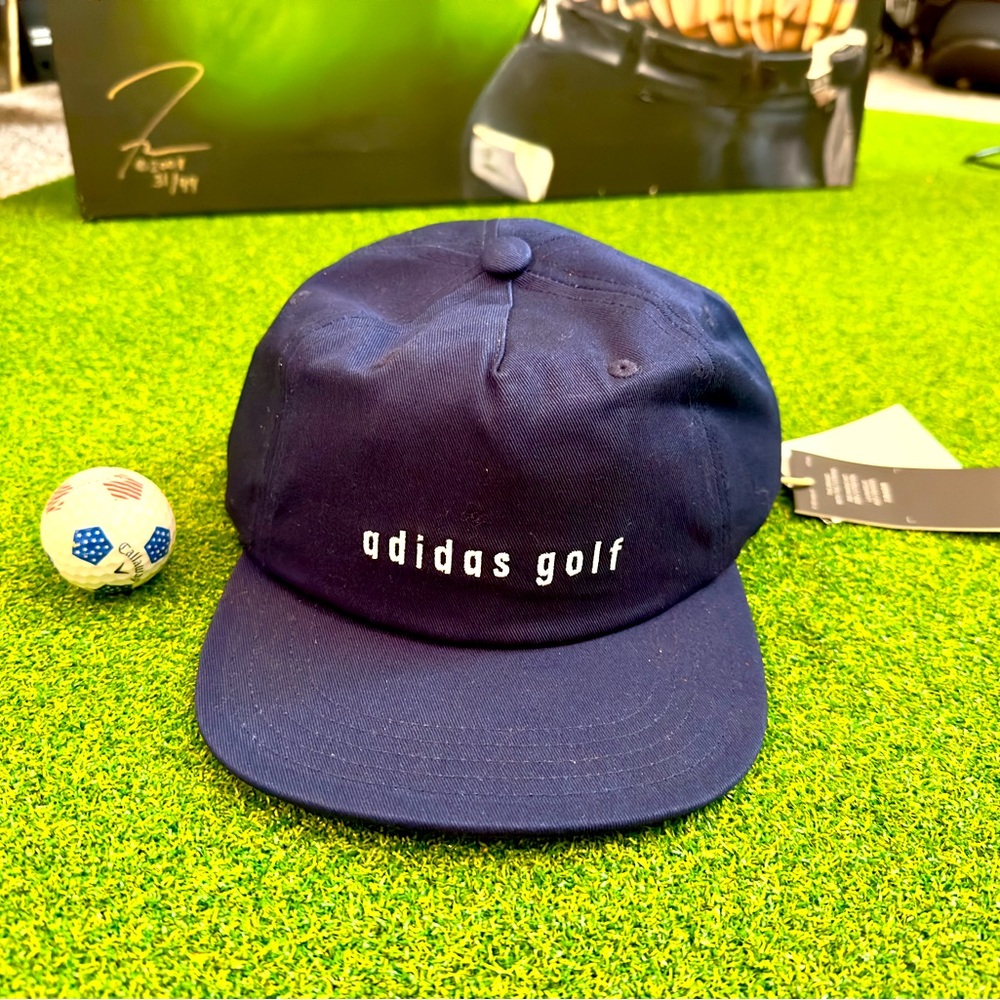 Brand New Adidas Golf Hat with adjustable leather strap